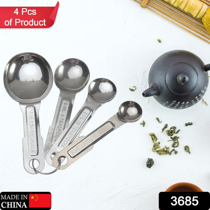 Durable stainless steel measuring spoons for baking