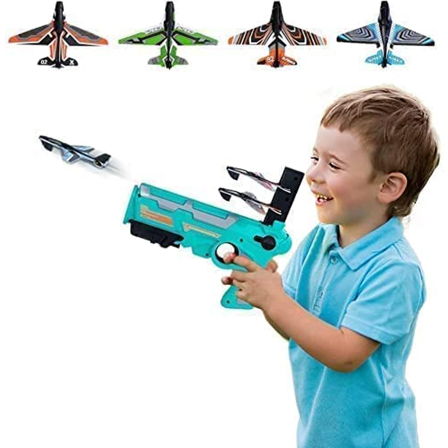 Foam glider airplane launcher