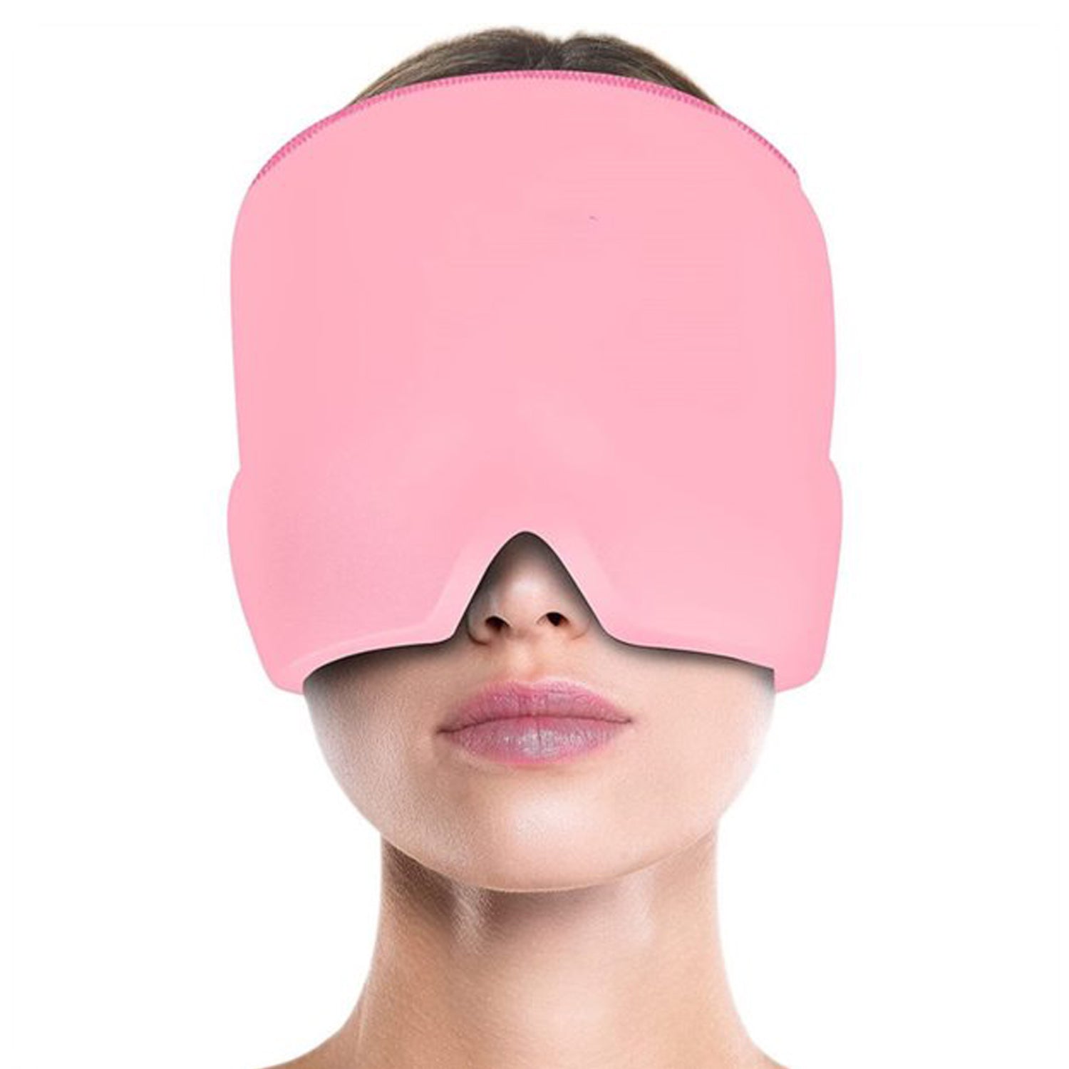 Headache relief mask with cooling effect