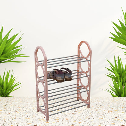 4-layer folding shoe rack with space-saving design