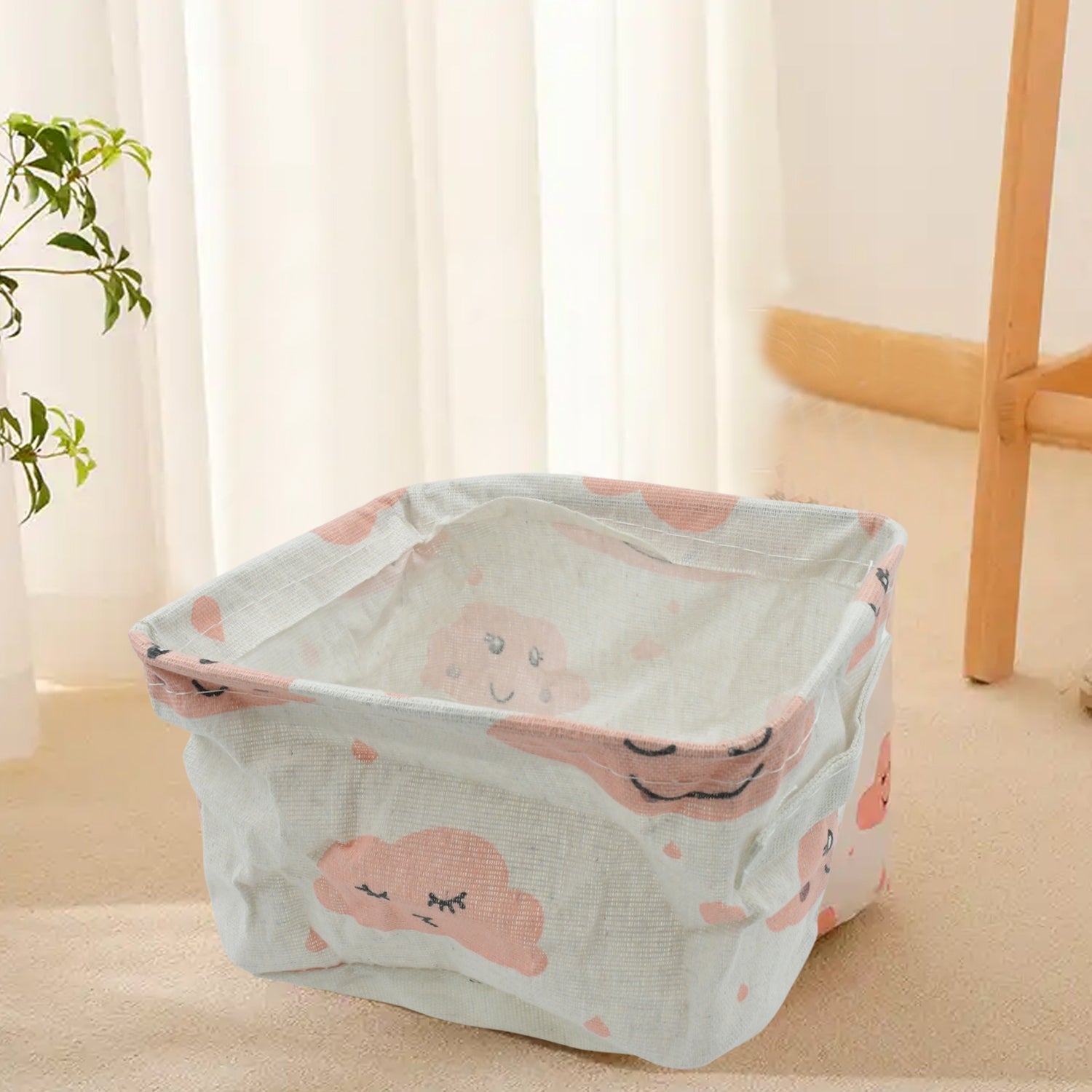 Small foldable storage boxes, thick cloth shimmer, perfect for bedroom and closet organization.