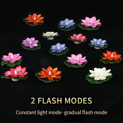 LED lotus candles designed for a smoke-free decorative experience