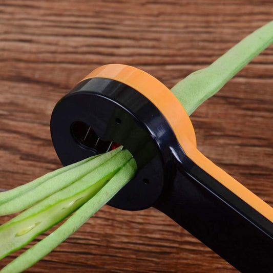 Handy green bean slicer for quick and easy vegetable preparation.