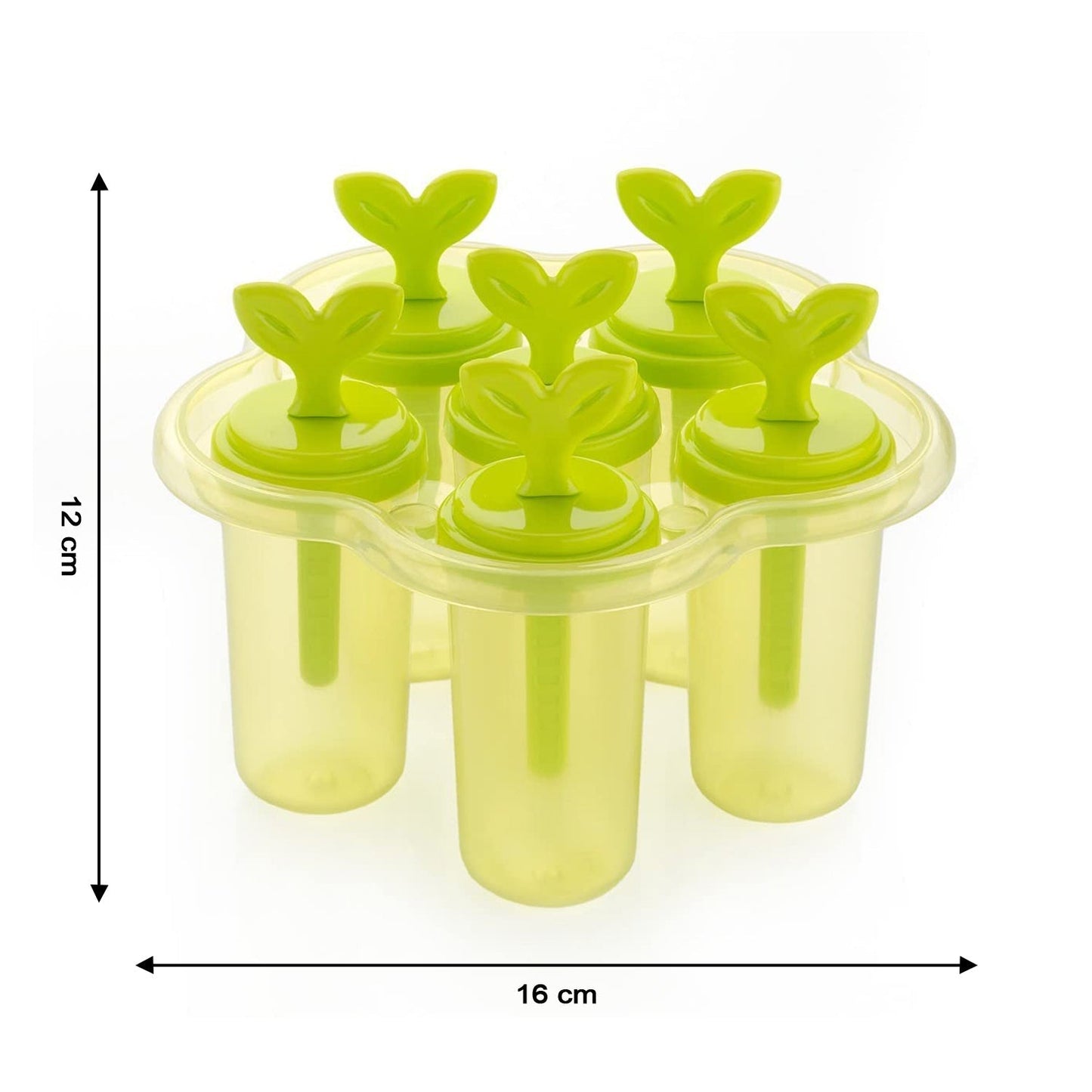 6-cavity mold for ice candies and frozen desserts