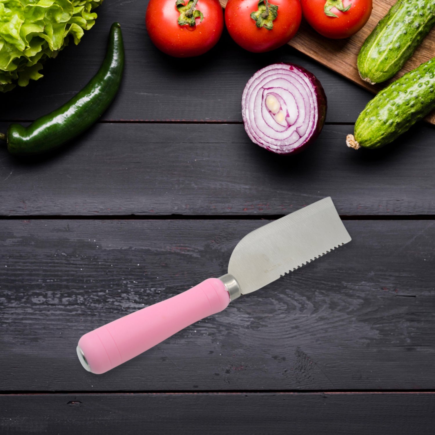 Non-slip handle kitchen knife for fruits and vegetables