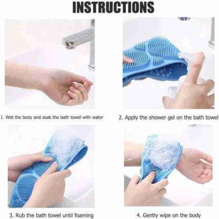 Dual-sided silicone back scrubber