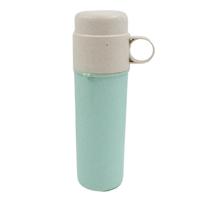 Travel Coffee Cup Portable Water Bottle Wheat Straw Coffee Tea Mug Coffee Mug with Lids for Coffee Tea Portable for School (300 ML Approx)