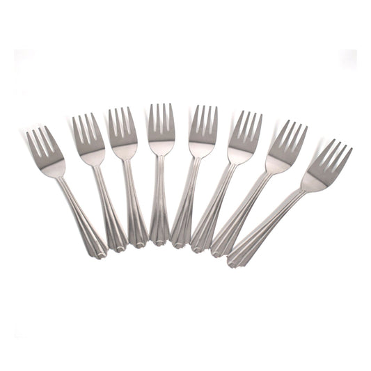 Set of 8 small dinner forks for home use