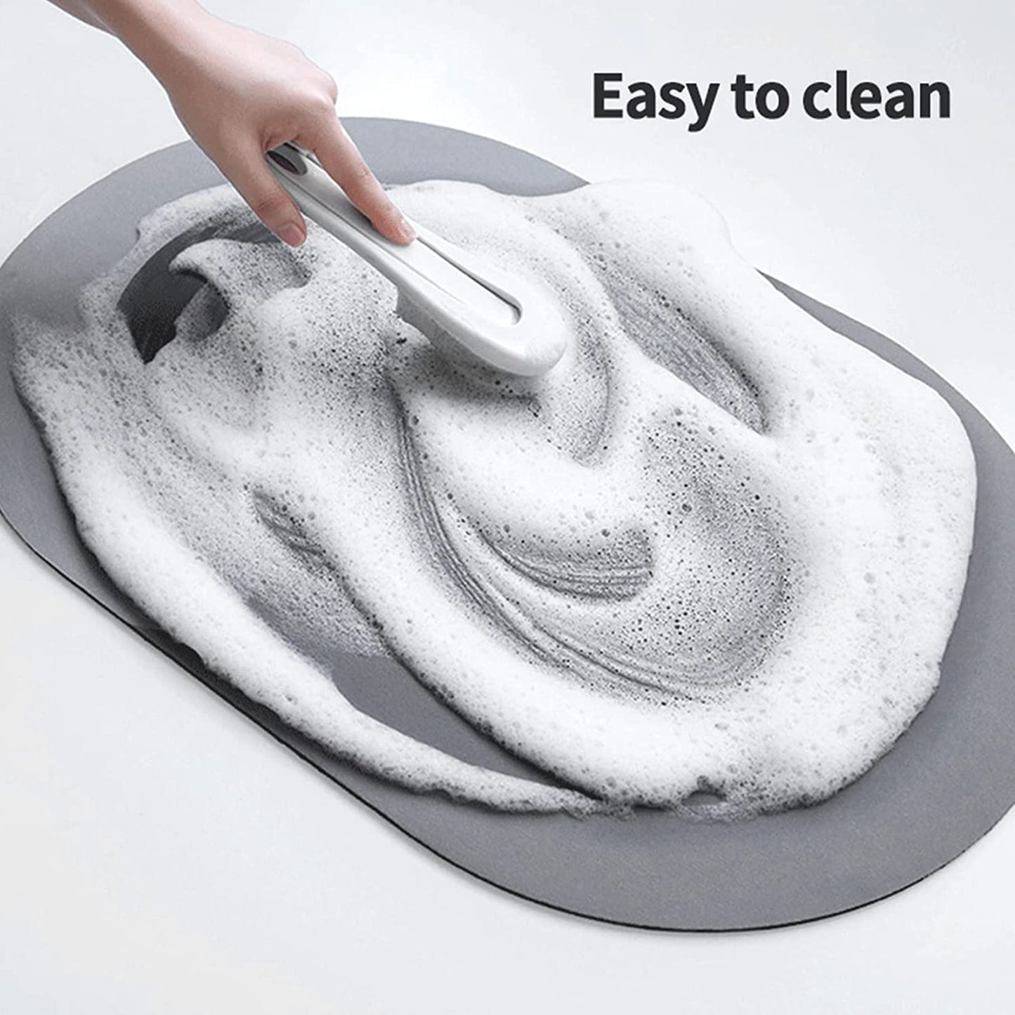 Instant drying bathroom mat