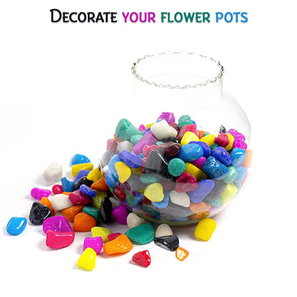 Decorative pebbles for vases and garden decor