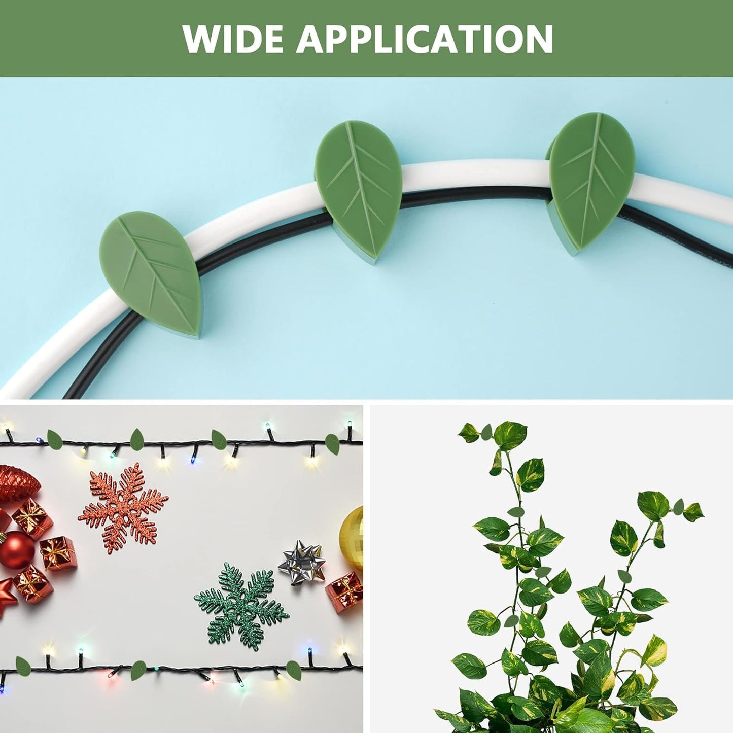 Plant Climbing Wall Fixture Clip Self-Adhesive Hook Vines Traction Invisible Stand Green Plant Clip Garden Wall Clip Plant Support Binding Clip Plants for Indoor Outdoor Decoration (10 Pcs Set)