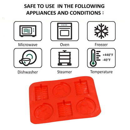 Flexible silicone mold tray for baking and more