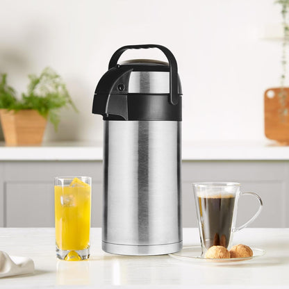 Beverage Dispenser Stainless Steel for Serving Tea and Coffee, Thermos steel (2500 ML)