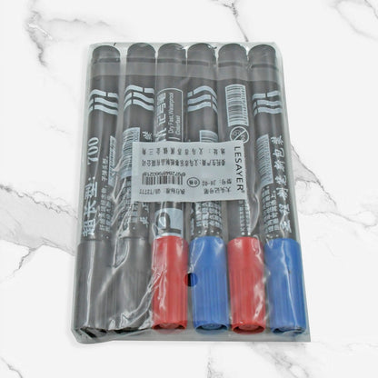 Pack of 6 leak-proof markers for craftworks