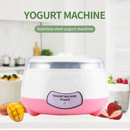 Stainless steel yogurt maker container.