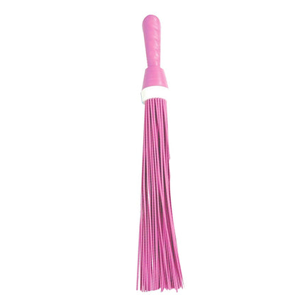 Durable plastic broom suitable for wet and dry floor cleaning.