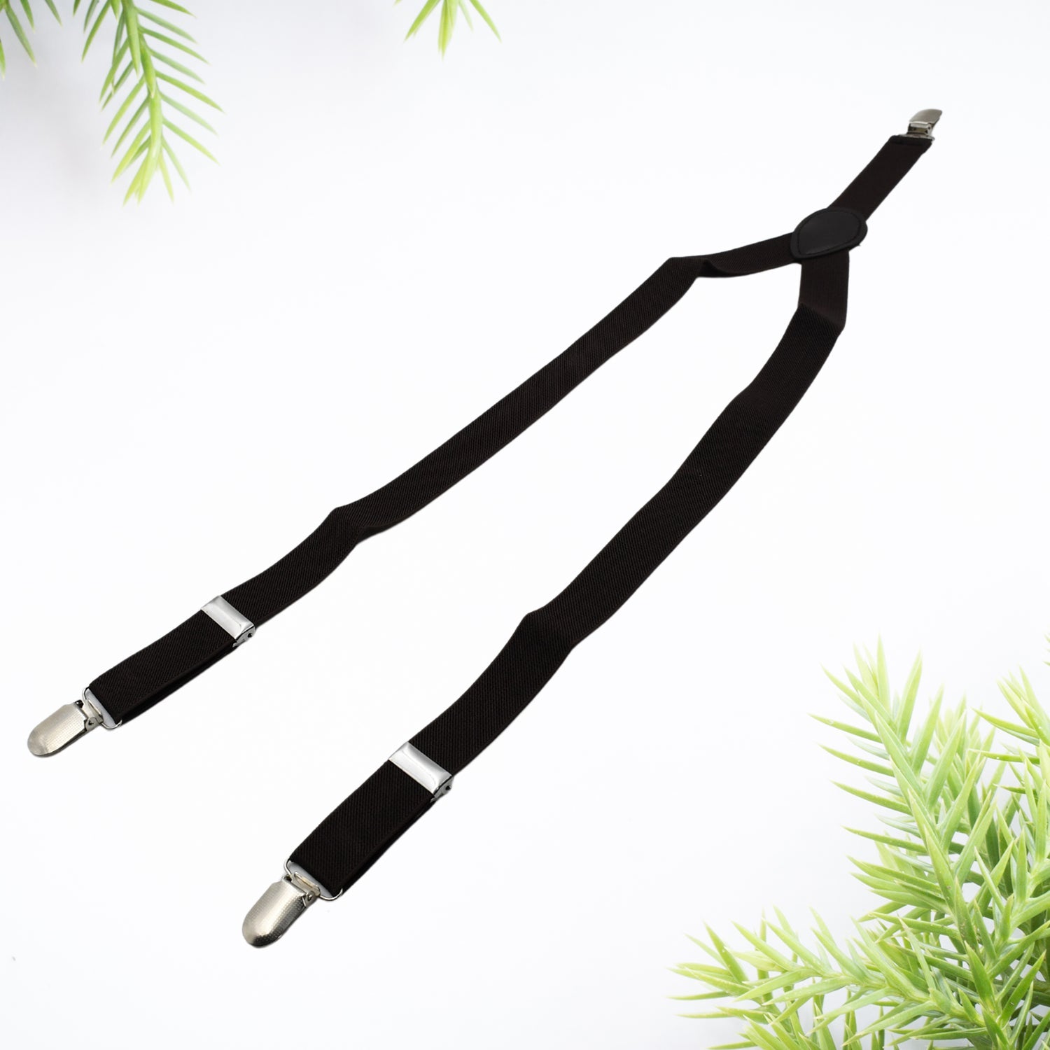 Metal clip casual suspenders.