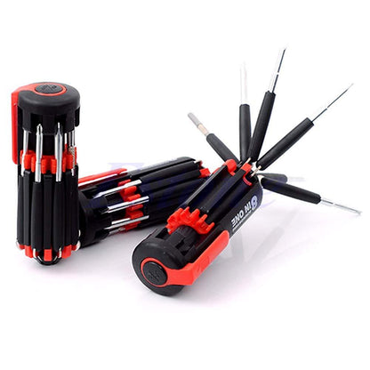 Multi-function screwdriver set with torch