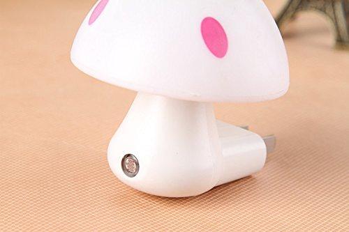 Multicolor night sensor mushroom lamp.