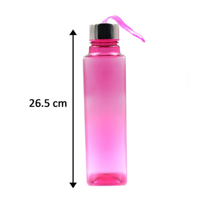 Set of 1000ml square bottles for water and beverage storage, featuring a clear design.