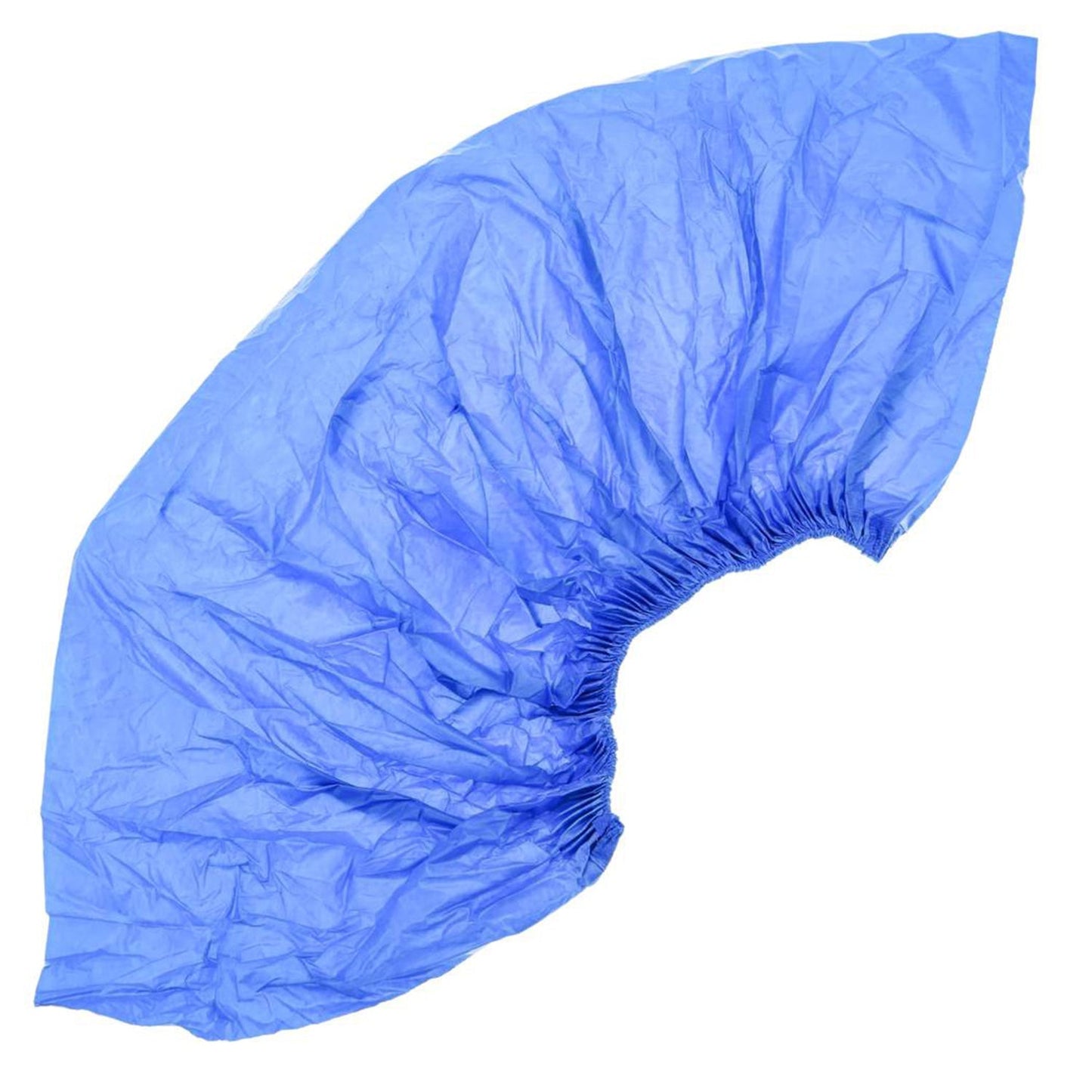 Disposable shoe covers with elastic top, effective for rainy season protection.