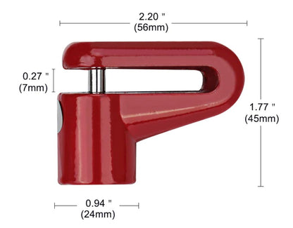 Secure padlock disc lock for bike wheels