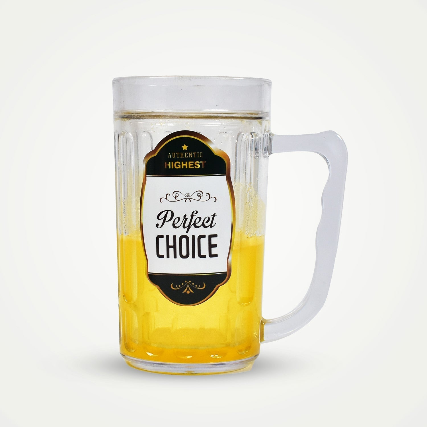 Beer glass with handle