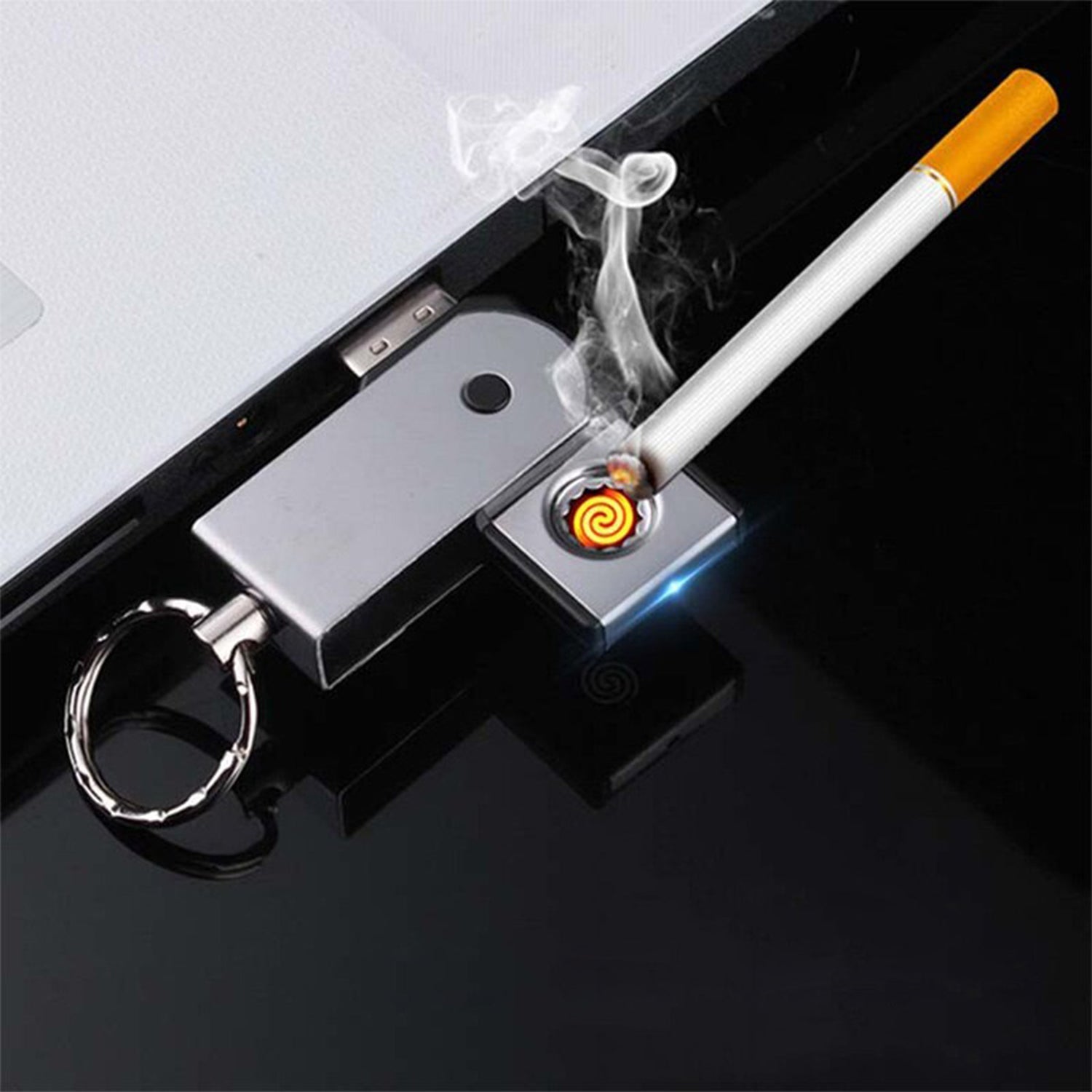 Portable USB lighter with creative design.