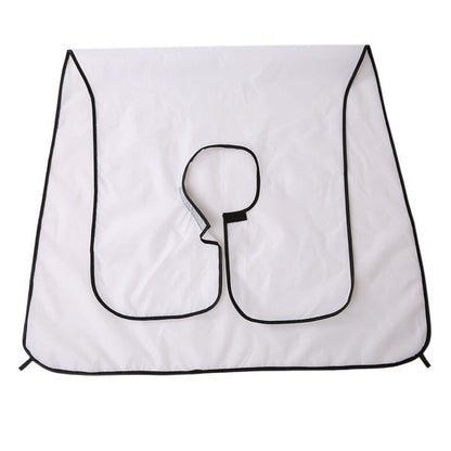 Beard grooming bib to catch hair clippings, easy to use