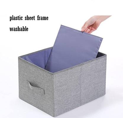 Stylish storage box with lid and handles