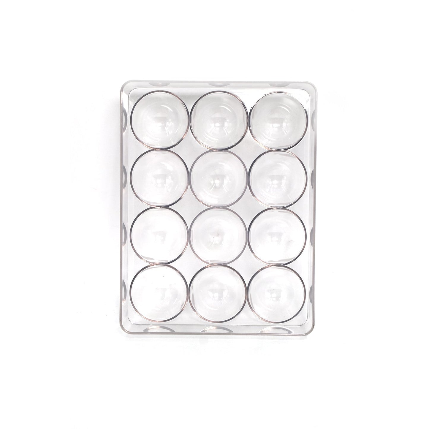 Egg storage box with 12 cavities