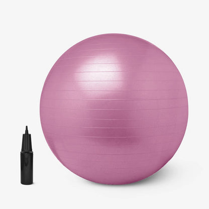 Anti Burst 65 cm Exercise Ball with Inflation Pump, Non-Slip Gym Ball, for Yoga, Pilates, Core Training Exercises at Home and Gym- Suitable for Men and Women, Gym Equipment