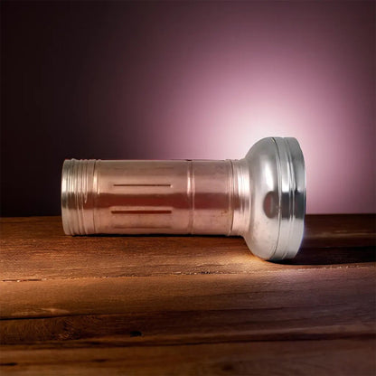 Nostalgic Flashlight,Flashlight Outdoor, Portable Nostalgic Simple Iron Outdoor Old-Fashioned Flashlight