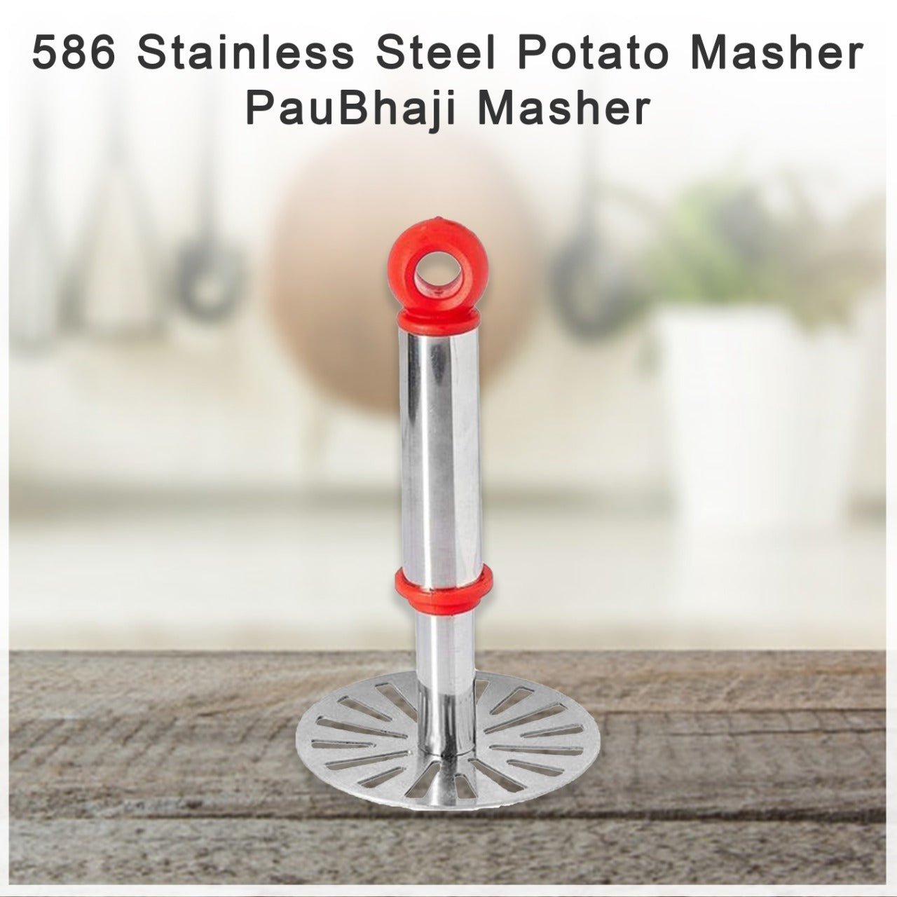 Stainless steel masher for potatoes