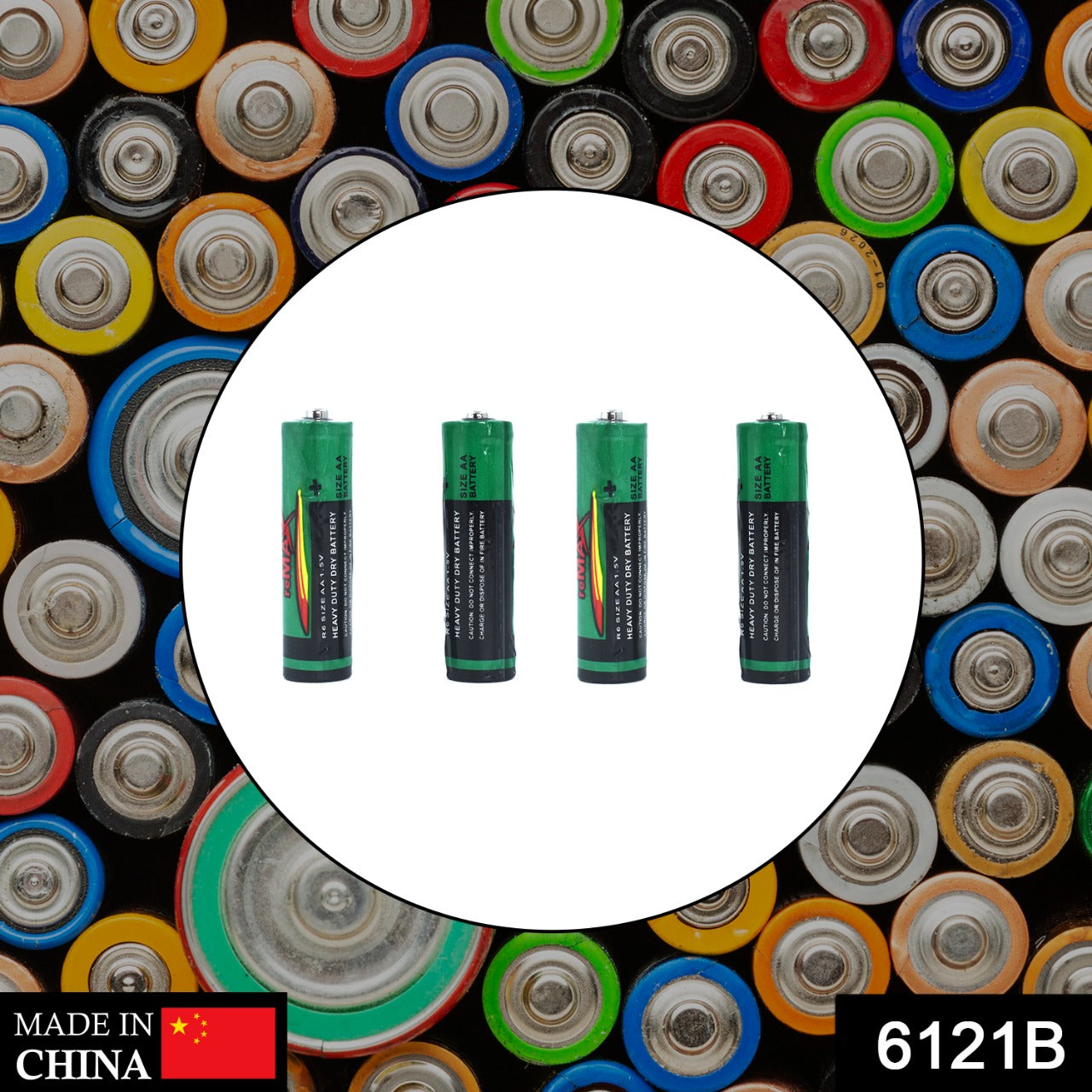 Non-rechargeable AA alkaline batteries