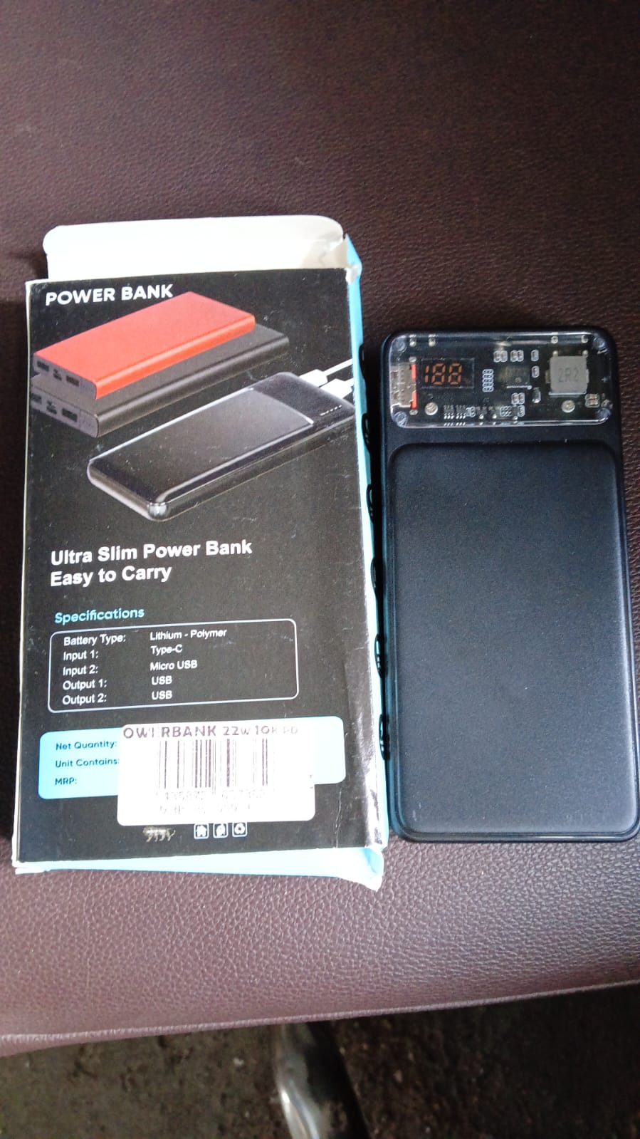 22W Fast Charging Power Bank (10000 mAh)