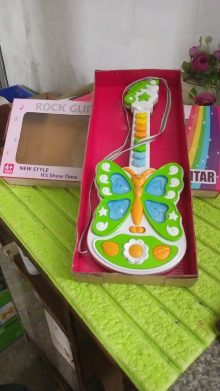 Butterfly Guitar Toy with Light and Music Toy (1 Pc / Battery not included)