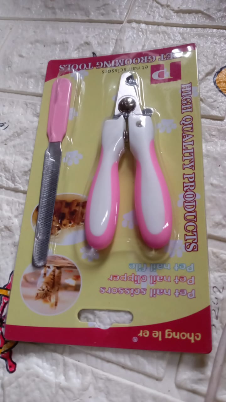 Pink nail clipper