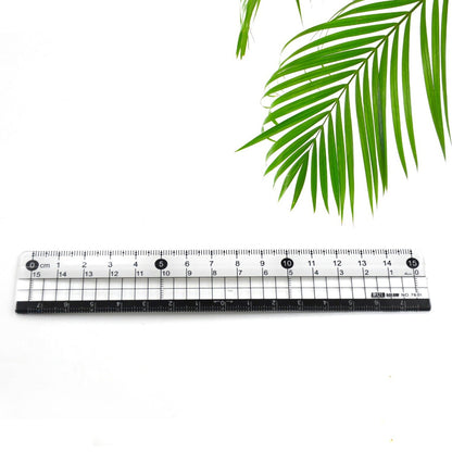 TRANSPARENT RULER, PLASTIC RULERS, FOR SCHOOL CLASSROOM, HOME, OR OFFICE (15 Cm)