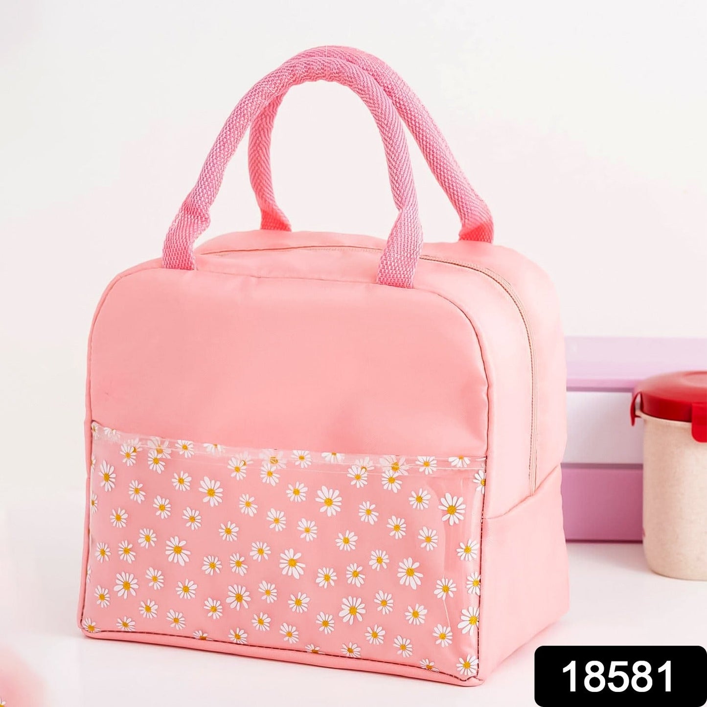 Lunch Box Bag for Women Men Insulated Lunch Bag With Zipper (1 Pc / Mix Color)